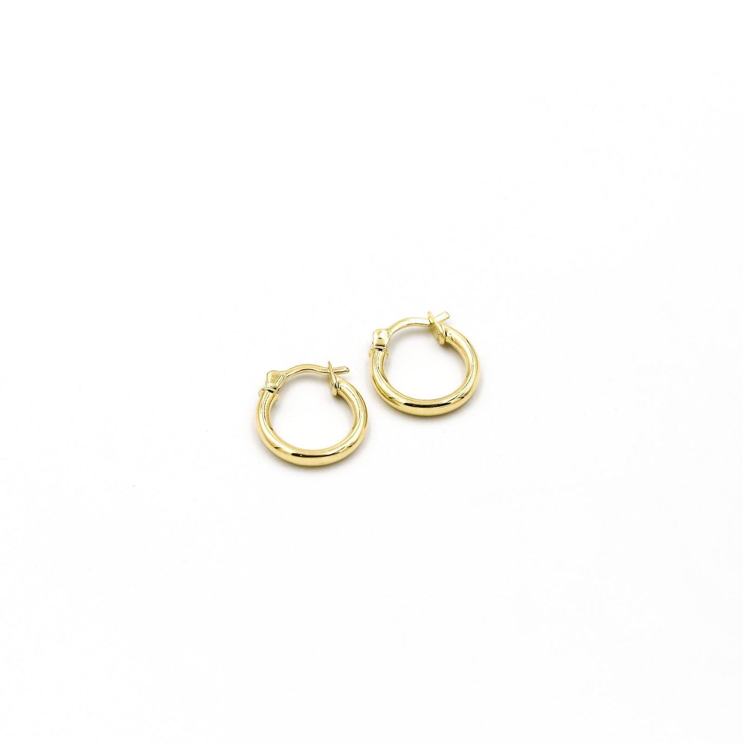 Argollas tubulares 1.2cm oro 18K