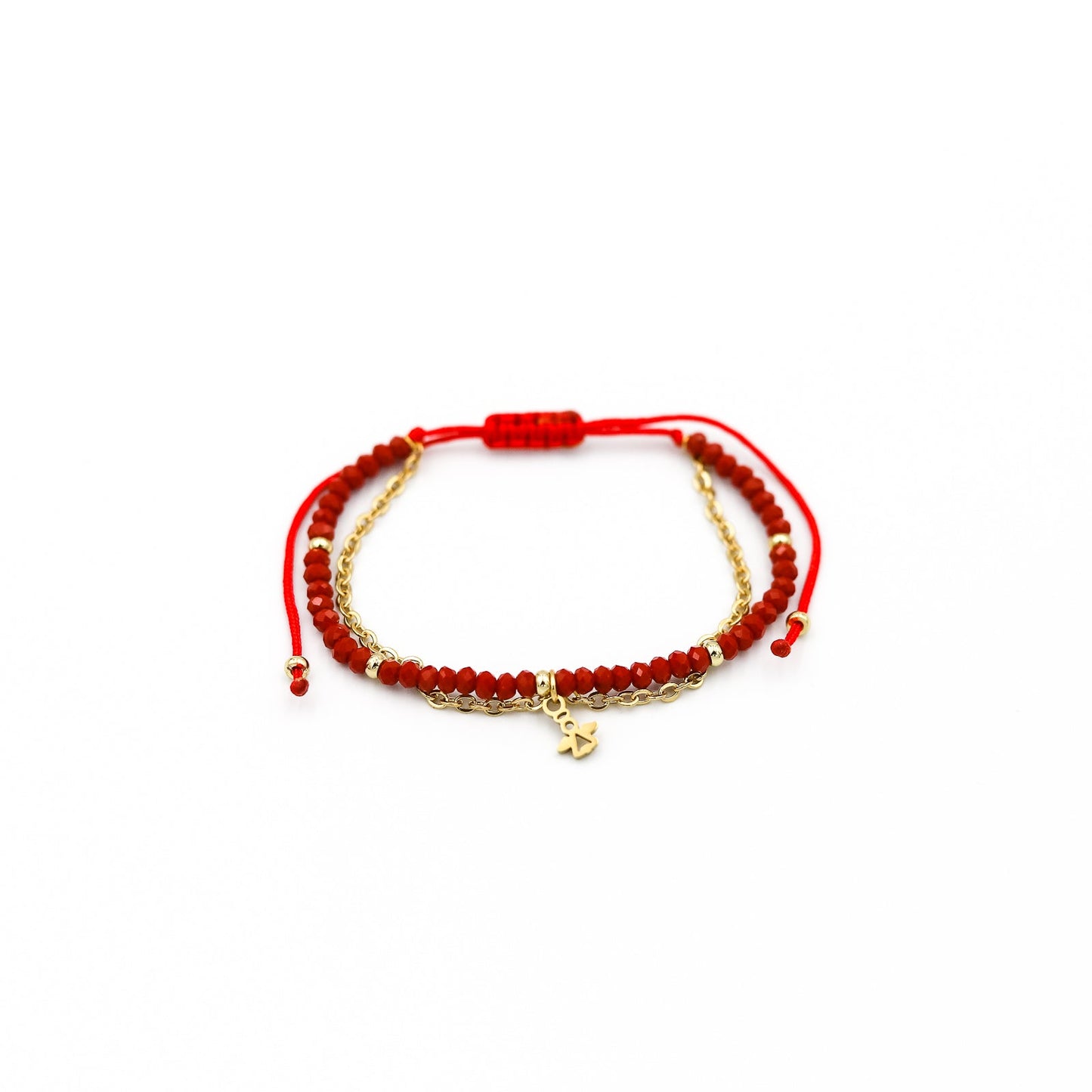 Pulsera Julieta simple tono Rojo - Dijes Variados