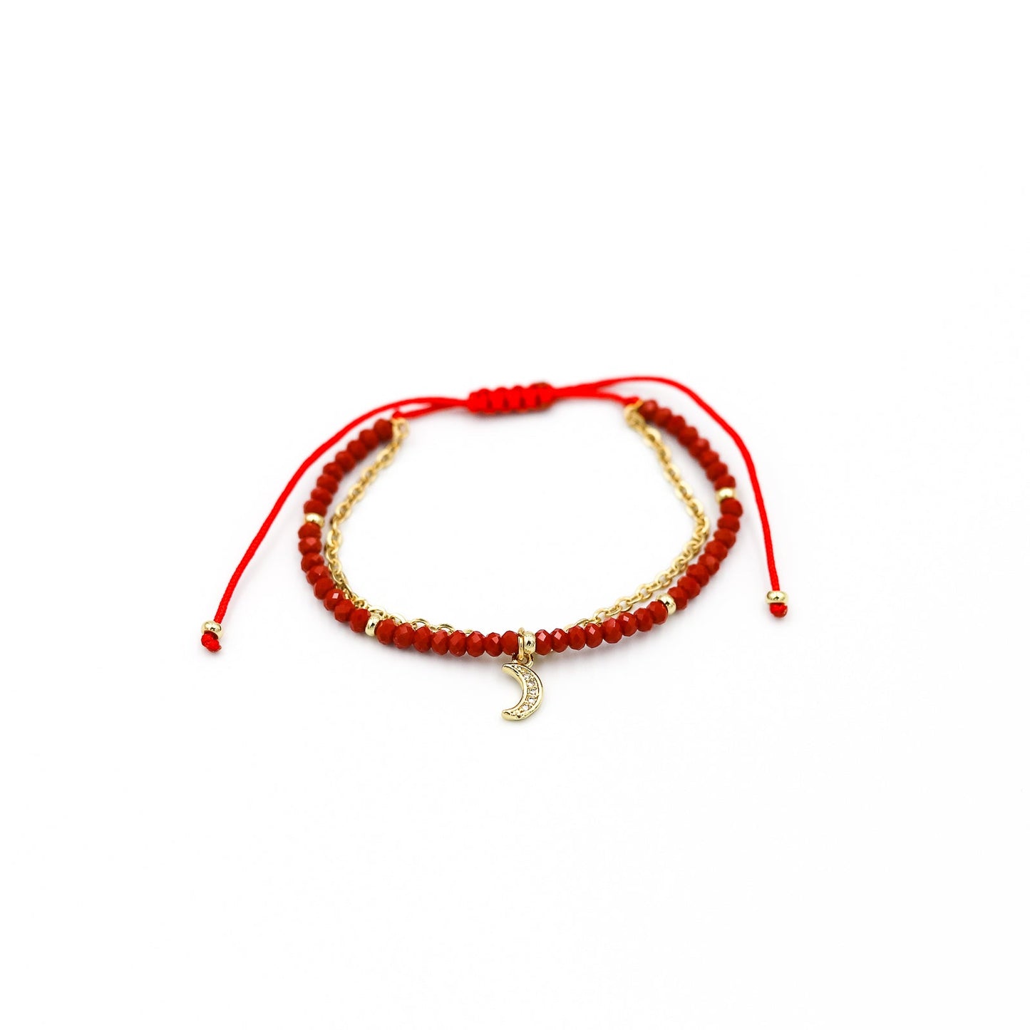 Pulsera Julieta simple tono Rojo - Dijes Variados