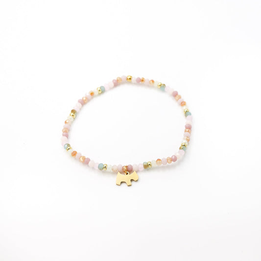 Pulsera Vera elasticada C1: perrito, Mano Hamsa, Mariposa *