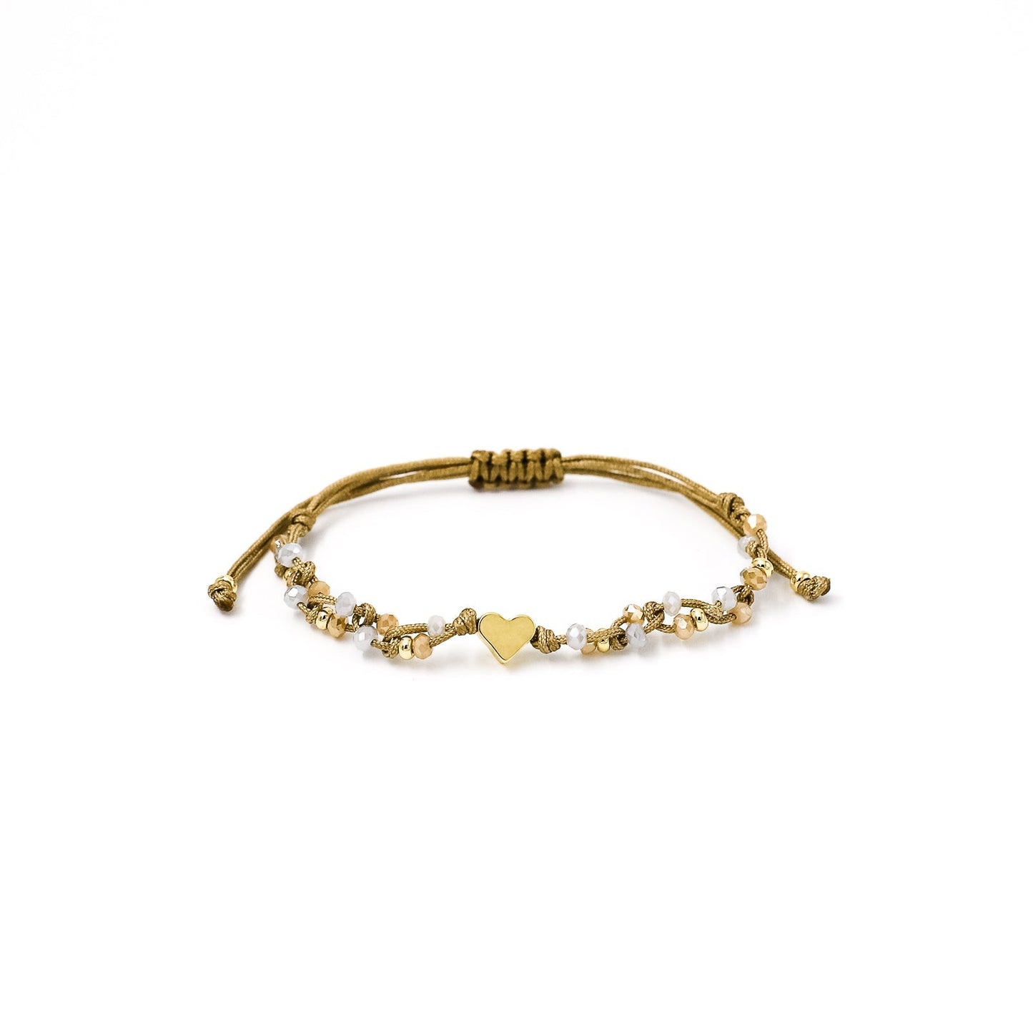 Pulsera Zoe corazón liso pasante