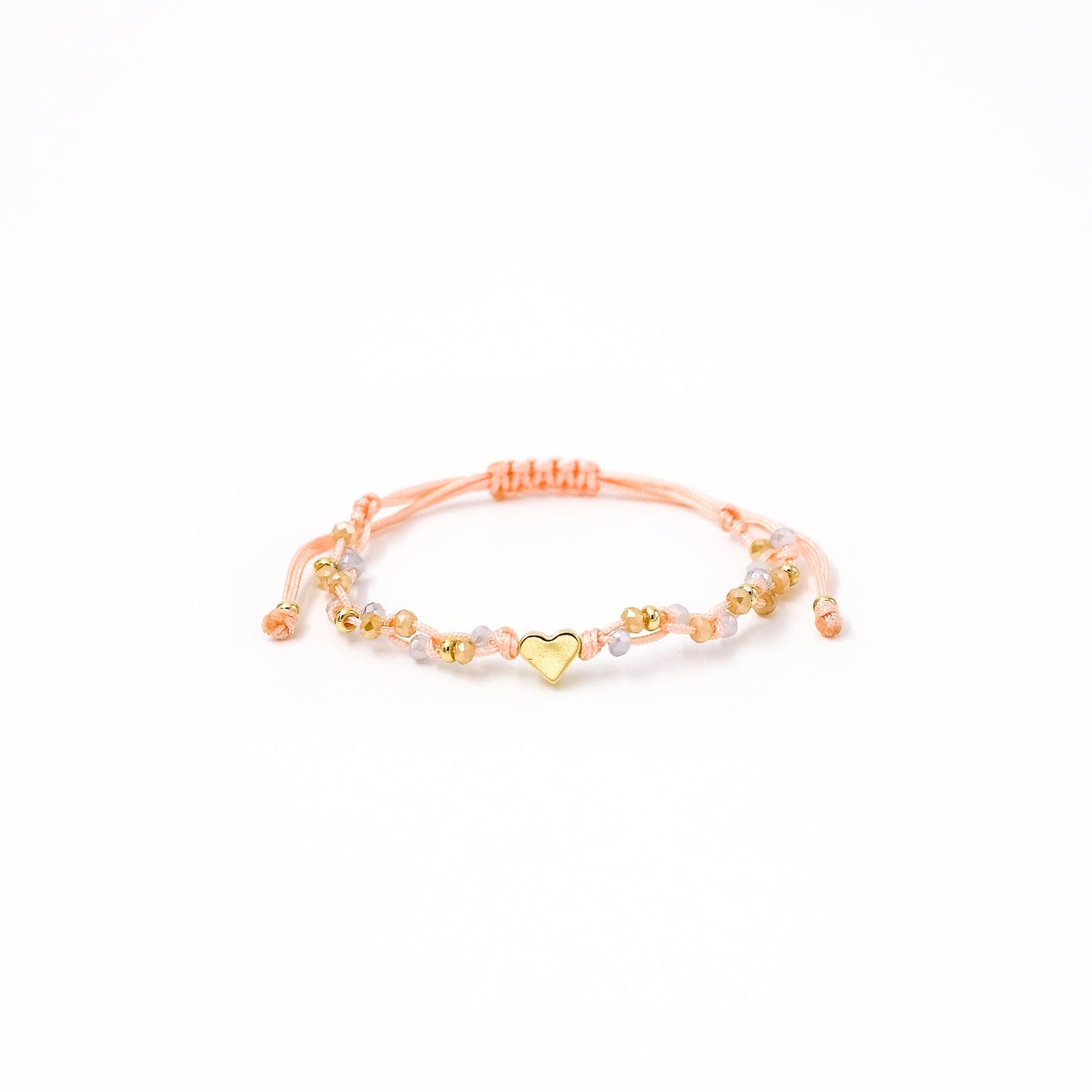 Pulsera Zoe corazón liso pasante