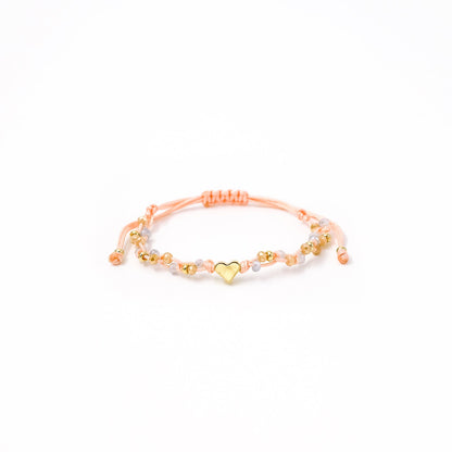 Pulsera Zoe corazón liso pasante