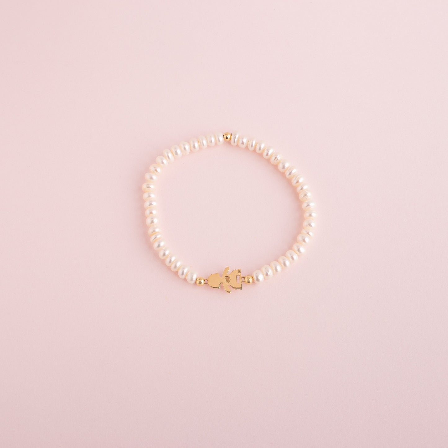 Pulsera Niño Perla Oro 18k