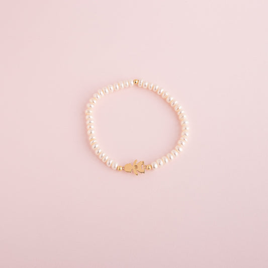 Pulsera Niño Perla Oro 18k