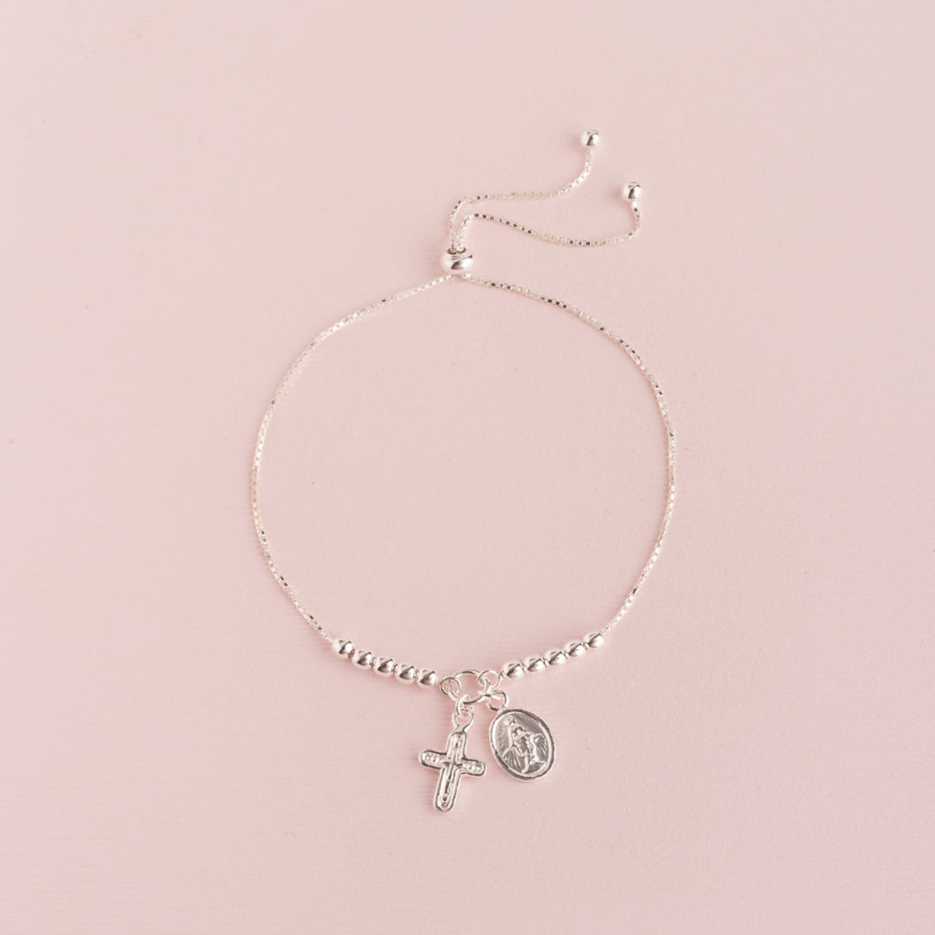 Pulsera sole cadena denario (plata)