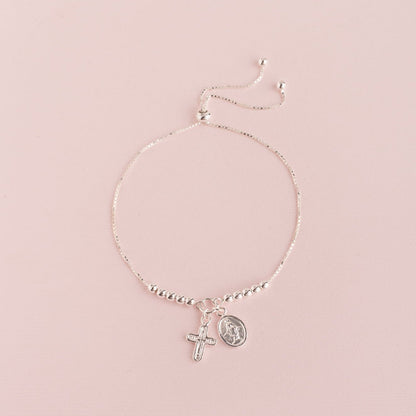 Pulsera sole cadena denario (plata)