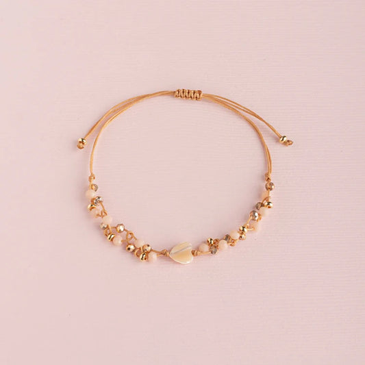 Pulsera Zoe Corazón Mini Nácar