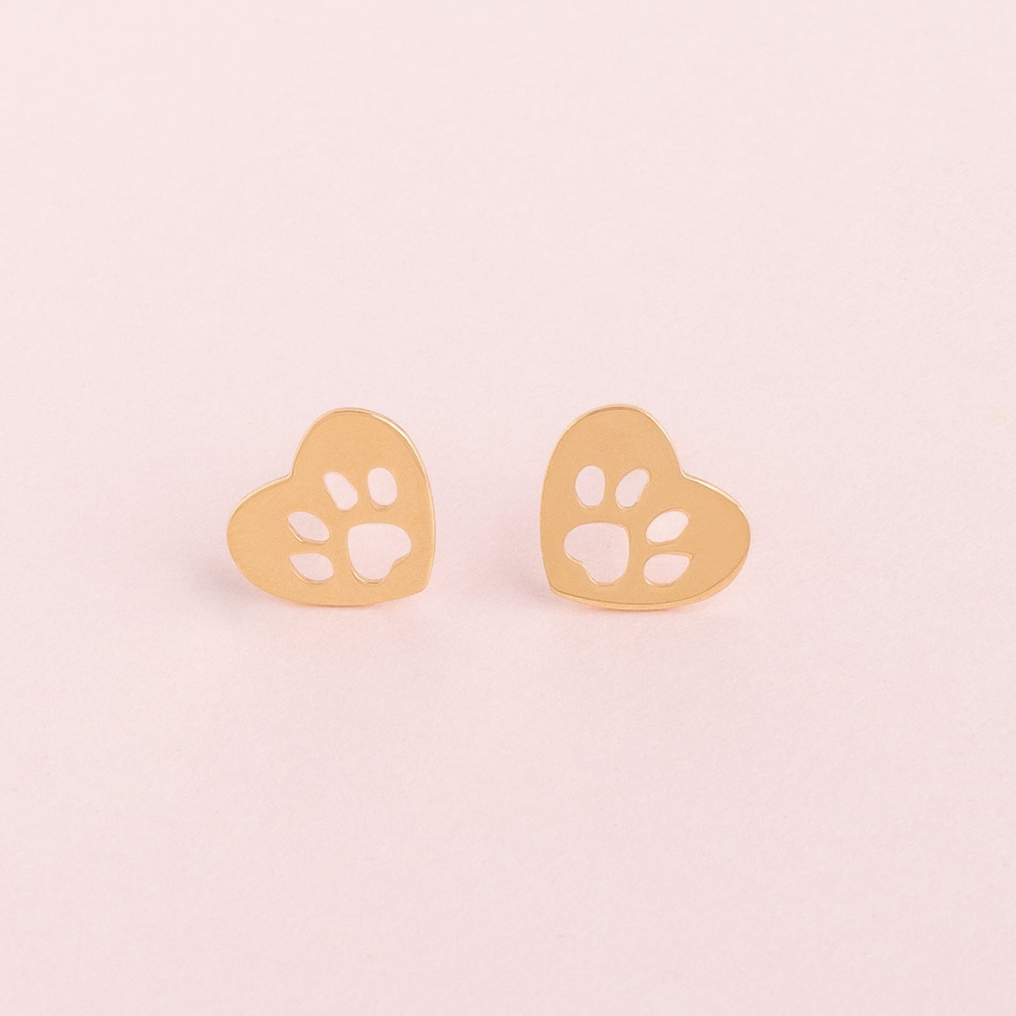 Aretes Huellita Oro18k
