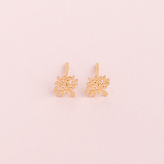 Aretes Arbol De La Vida Oro18k