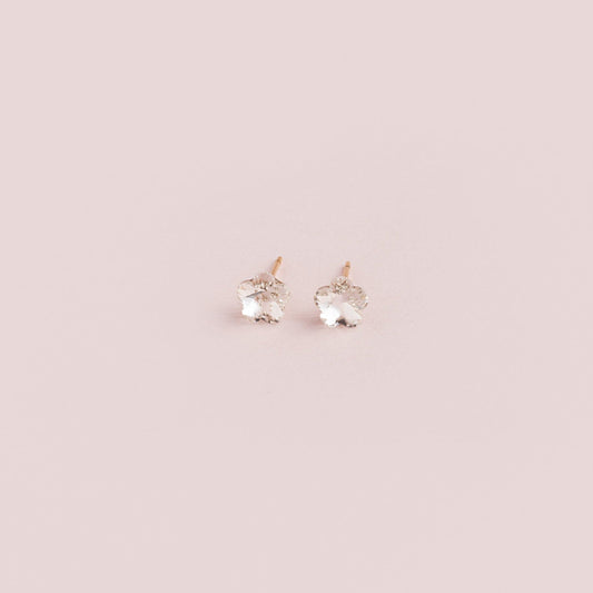 Aretes Flor de Luz Blanco