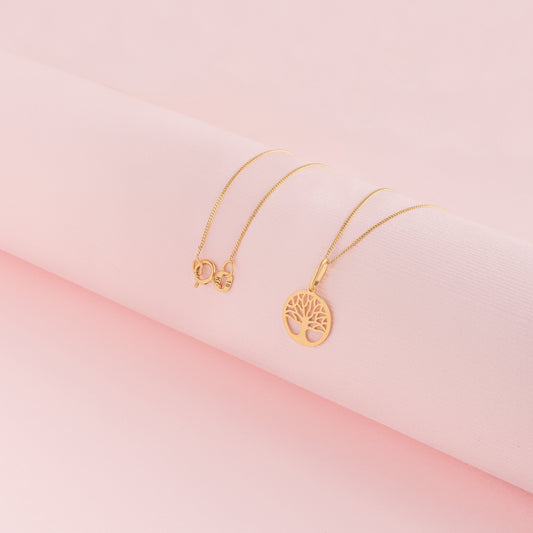 Collar Árbol Oro 18k