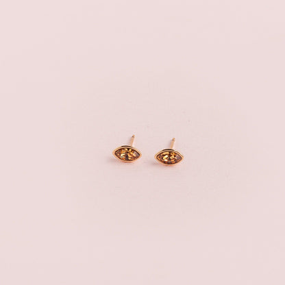 Aretes Ojo de Luz Champagne