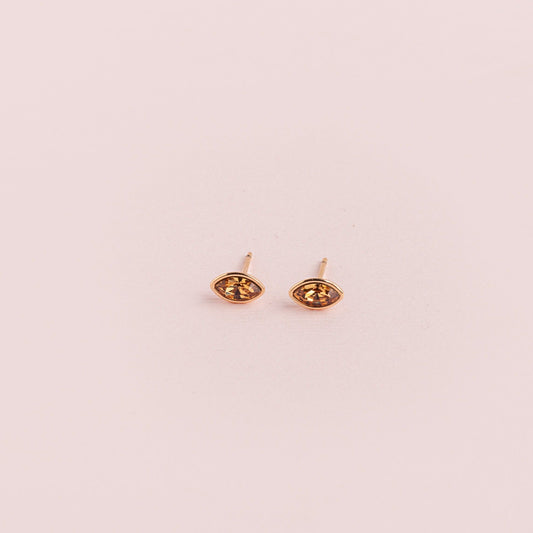 Aretes Ojo de Luz Champagne