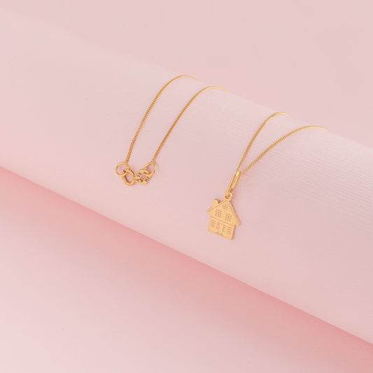 Dije De Casa Oro 18k (precio no incluye cadena)