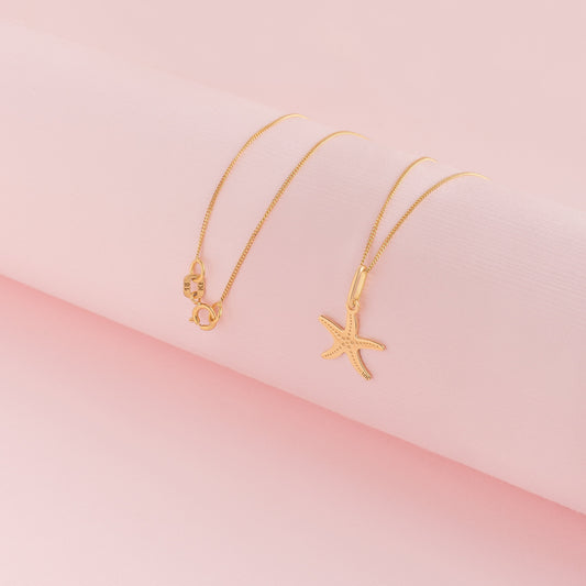 Dije Estrella De Mar Oro 18k (precio no incluye cadena)