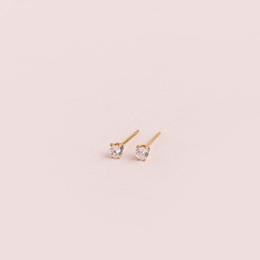 Aretes Mini Corazón de Luz