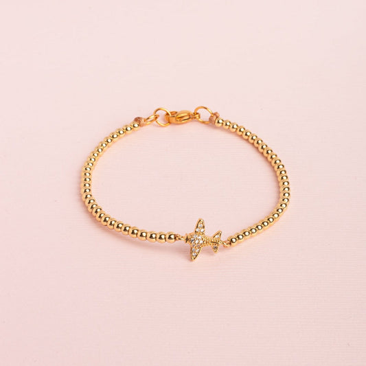 Pulsera Sole Esfera Broche Avión Strass