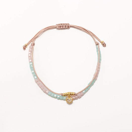 Pulsera Isabella Cubos - Corazón Strass