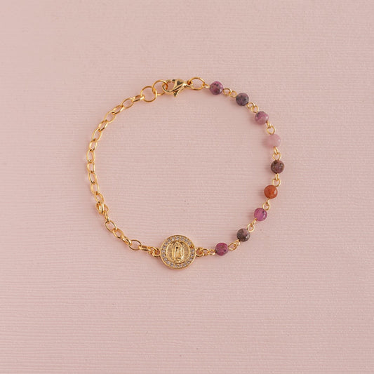 Pulsera Kiara Virgen de Guadalupe Strass