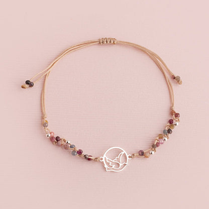 Pulsera Zoe Nature Rose - Espíritu Santo Plata