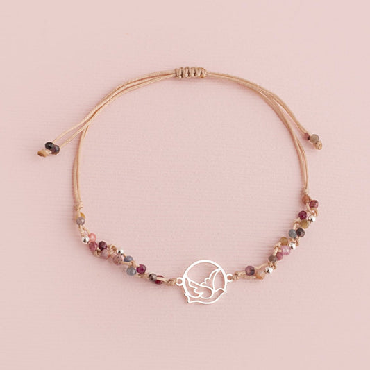 Pulsera Zoe Nature Rose - Espíritu Santo Plata