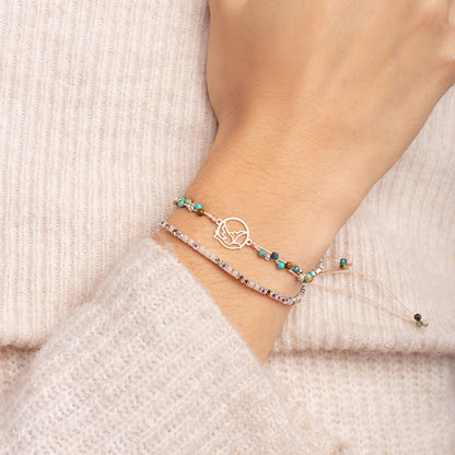 Pulsera Zoe Nature Verde - Espíritu Santo Plata