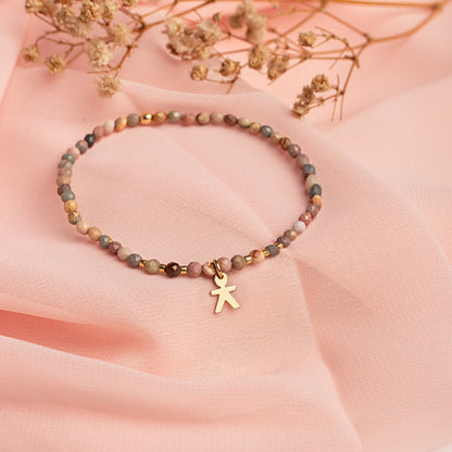 Pulsera Vera Terracota Niño Oro 18K